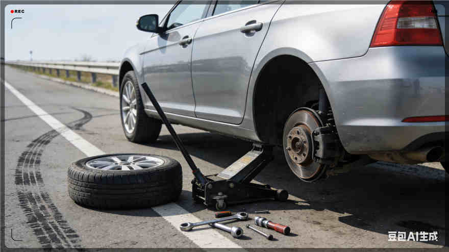 上高道路救援汽车送玻璃水